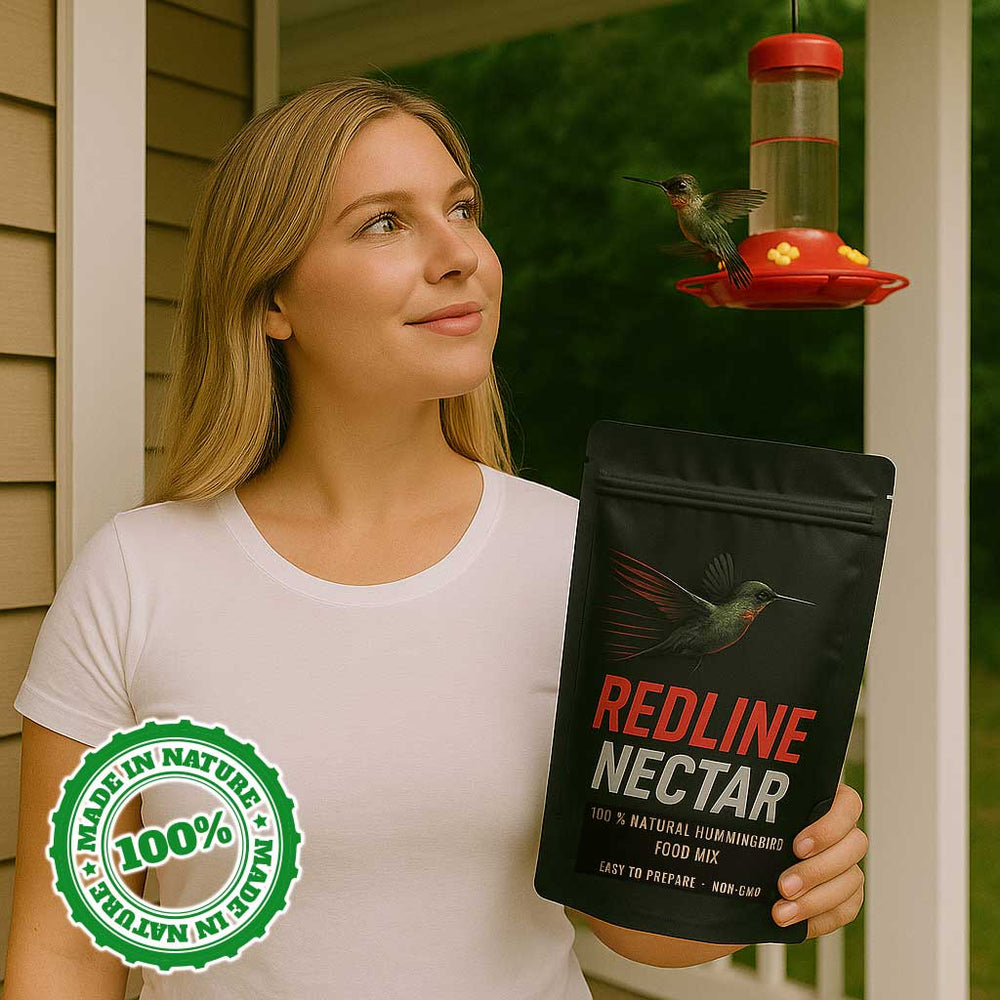 Blonde with redline nectar and hummingbird