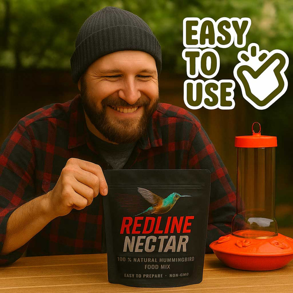 Man with beanie and beard holding Redline Nectar